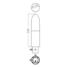 Dimension:RFU (Antenna đẳng hướng) bao gồm một antenna và một mạch RF