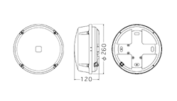 Dimension:RFU (Antenna đạng loa) bao gồm một antenna và một mạch RF